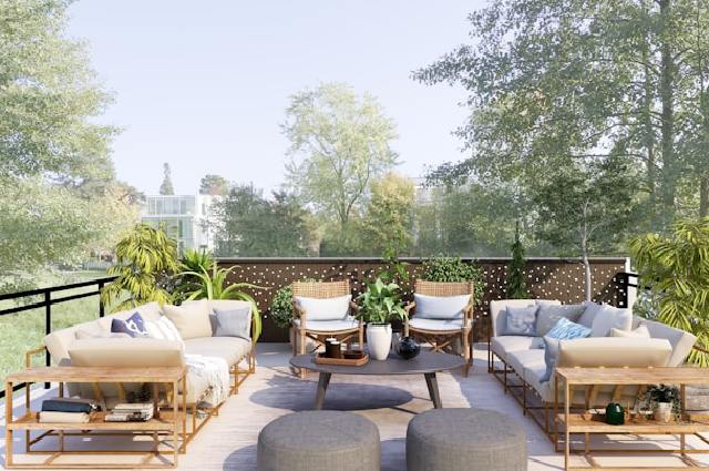 terrasse hivernale