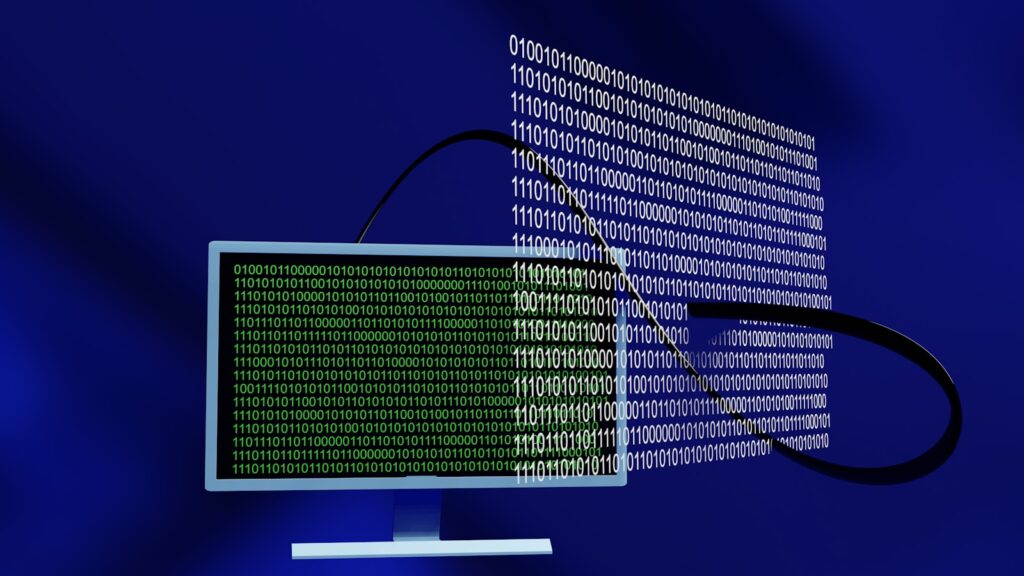 un écran d'ordinateur avec beaucoup de code dessus