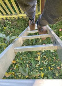 escabeau sécurisé pour le jardin