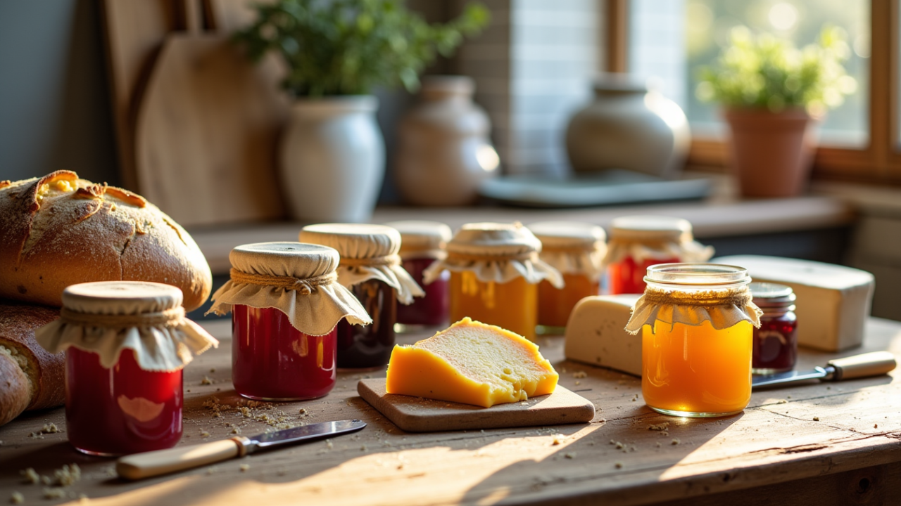 Le match parfait : Pain, confitures et calendrier de l'avent fromage